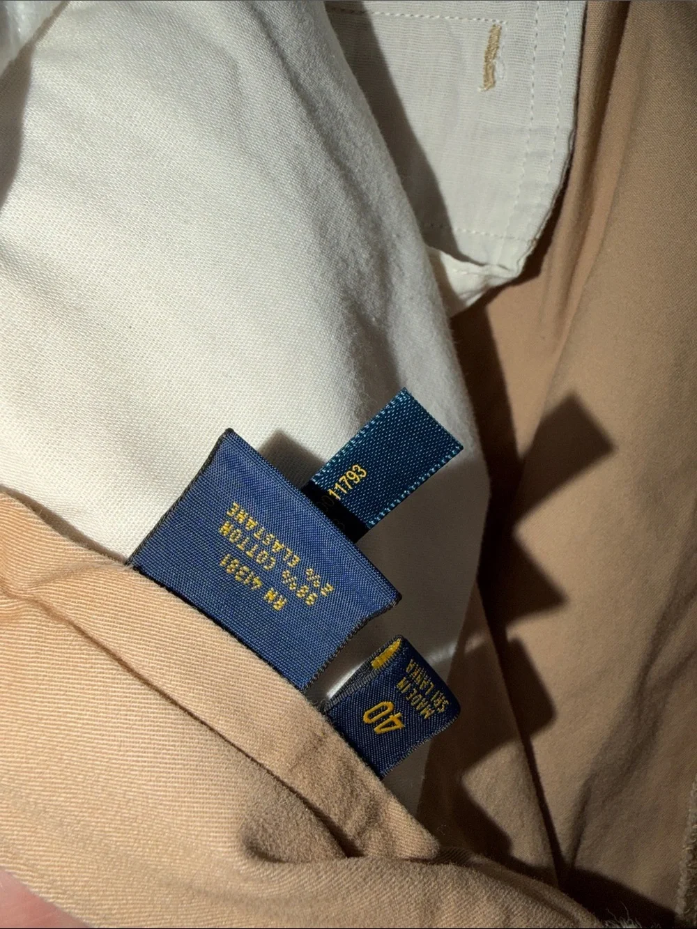Polo Ralph Lauren Khaki Flat-Front Cotton Shorts size 40” casual preppy